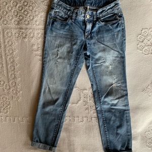 Loft Lean Boyfriend Crop Jeans